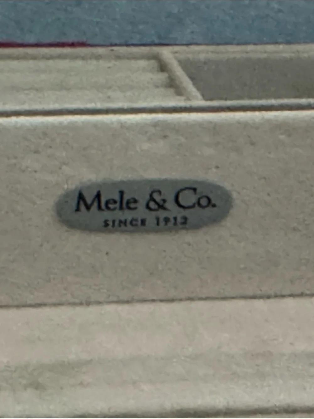 Mele & Co Red Velvet Jewelry Box with removable tray
